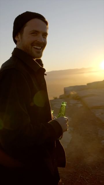 Instagram post by @dylanefron for Heineken US. Caption reads: This year I’m taking on Dry January in partnership....