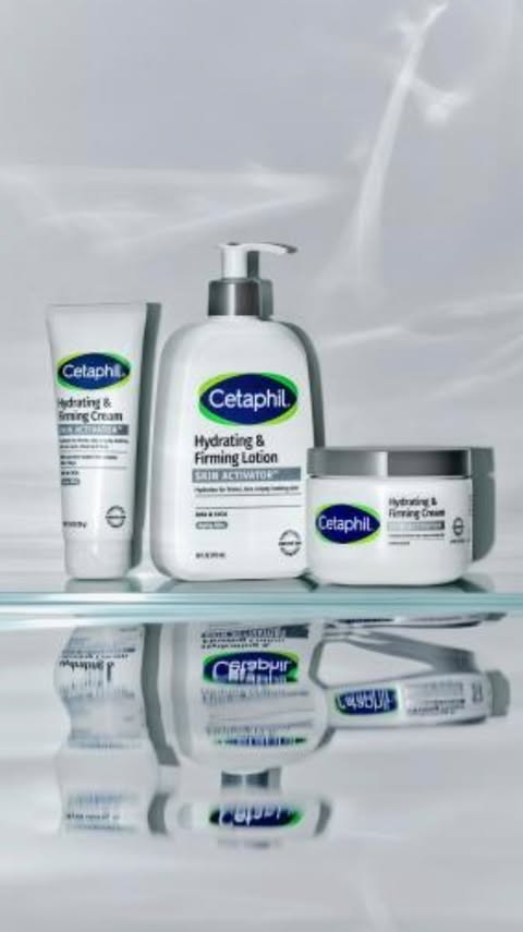 Instagram post by @keithdermatology for Cetaphil. Caption reads: [...] of crepey skin? I’m partnering up with....