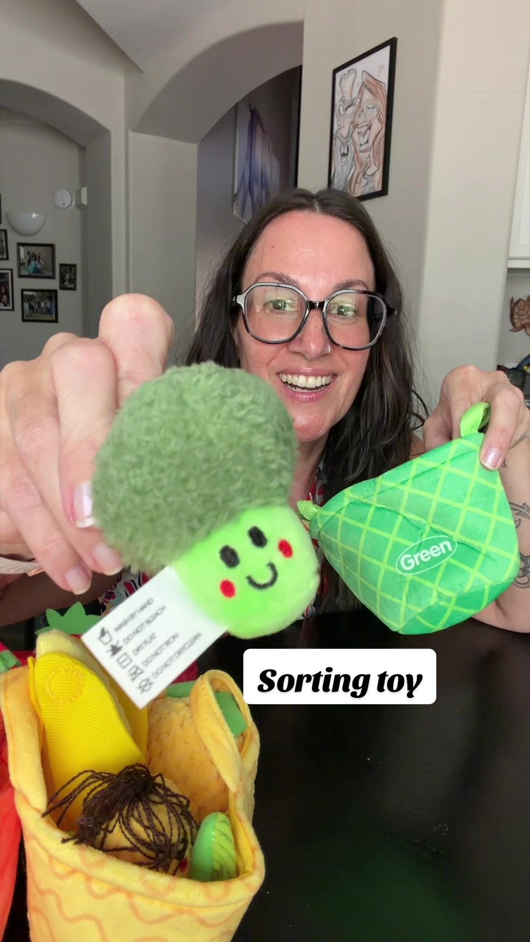 TikTok post by @onetiredmama9 for Hahaland. Caption reads: #babytoys #toddlertoys #montessoritoys @Hahaland.