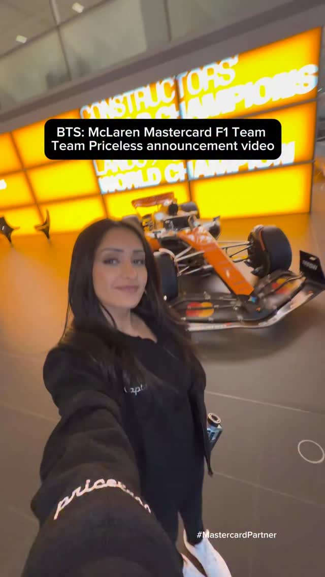 Instagram post by @christinaroki for Mastercard. Caption reads: [...] being in London for the first time!!....