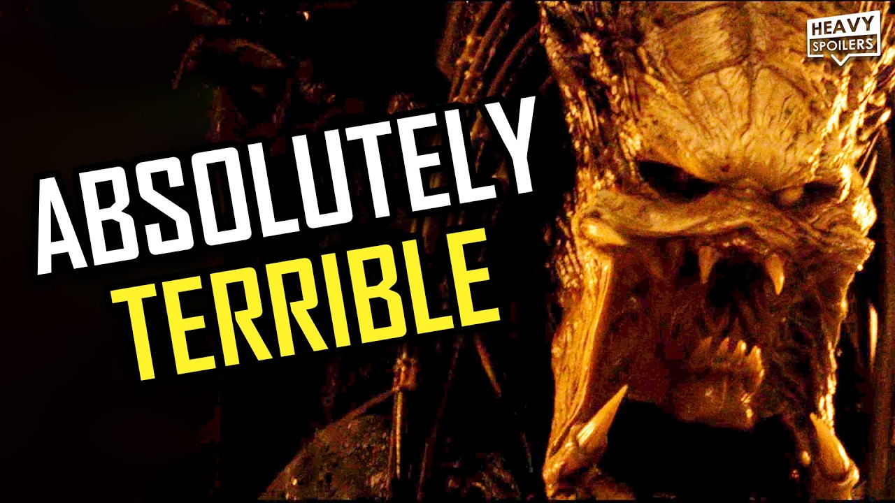 YouTube post by @heavyspoilers for Whatnot. Caption reads: ALIENS VS PREDATOR Requiem (2007) Breakdown |....
