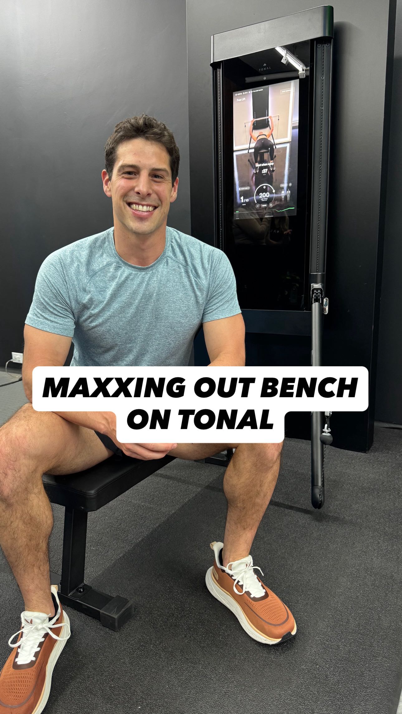 Instagram post by @tommcgeefit for Tonal. Caption reads: Harder than I thought!

How much can you....