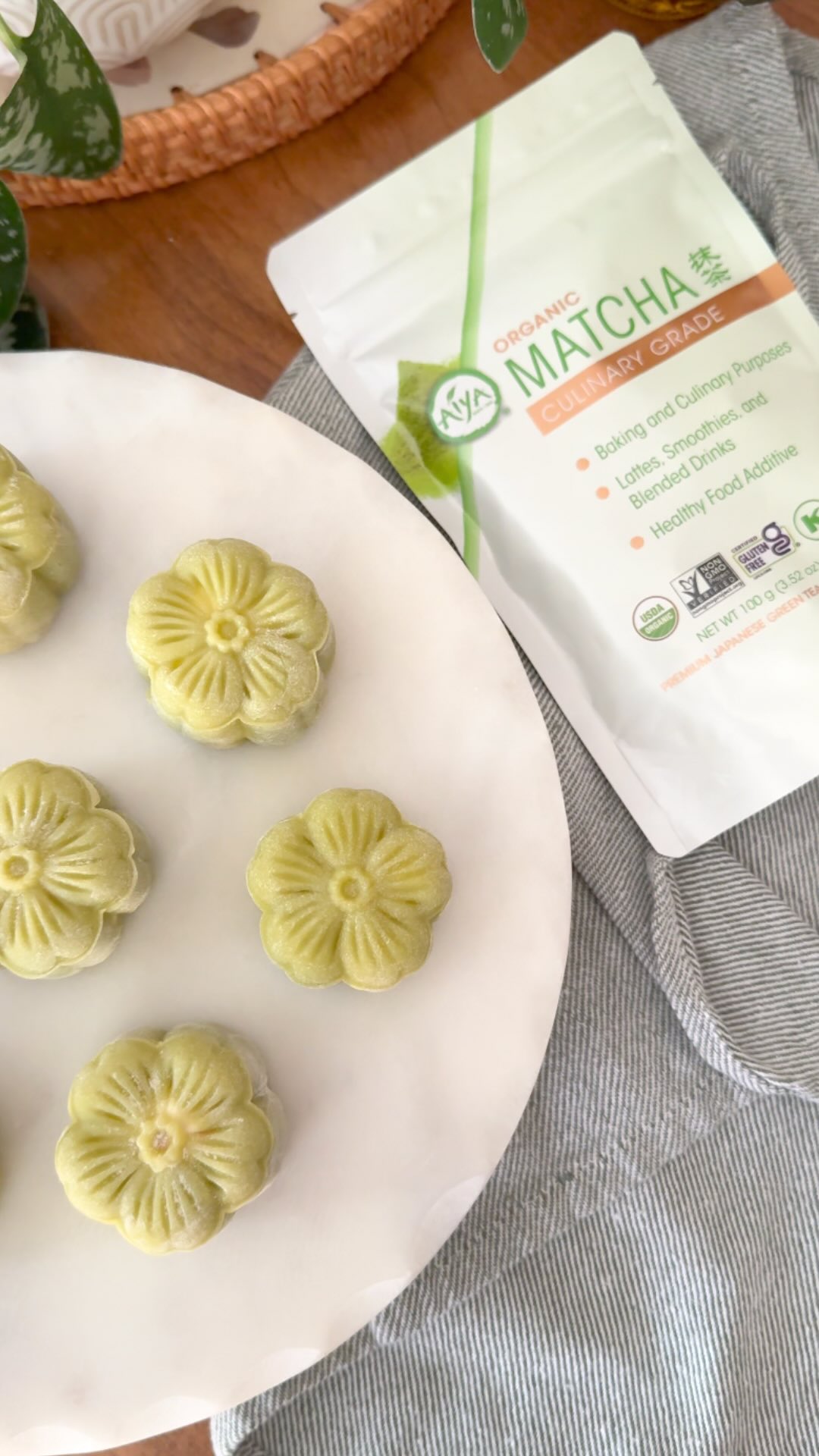 Instagram post by @magsspicedkitchen for Whole Foods Market. Caption reads: Matcha Mooncakes 🥮

Mid-Autumn Festival has....