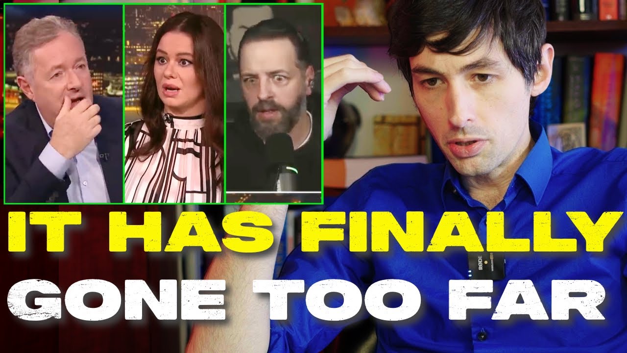 YouTube post by @SecretScholars for Crypto.com. Caption reads: Piers Morgan Finally REALIZES Things in the UK....