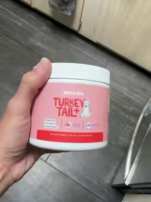 TikTok post by @sergeantashleysmith for Fifth & Fido. Caption reads: @Fifth & Fido turkey tail.