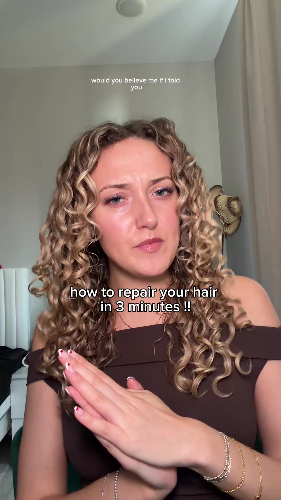 TikTok post by @hannahhnotmontanaa for OLAPLEX. Caption reads: [...] different forms which is why @Olaplex....