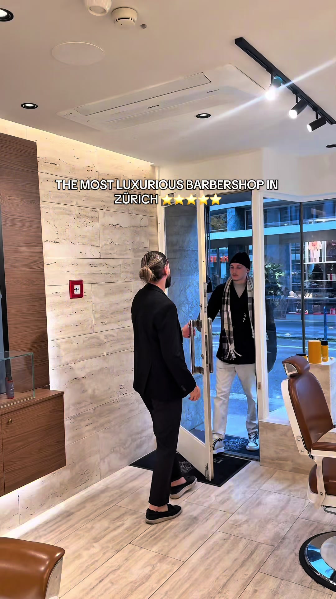 TikTok post by @barberignat for Acqua di Parma. Caption reads: The Sartorial Experience x @Acqua di Parma ....