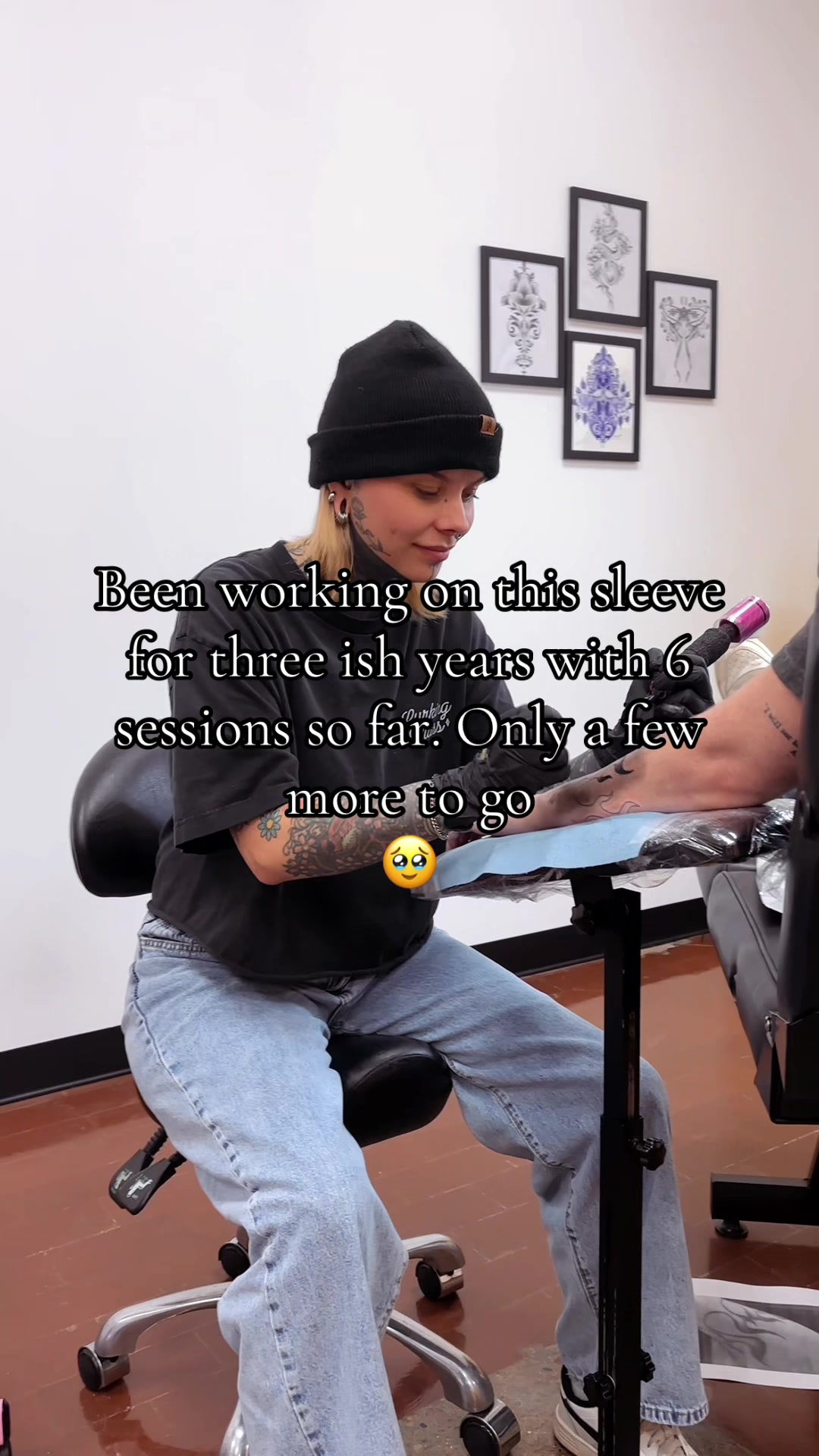 TikTok post by @tiastroup for Pepax Official. Caption reads: I really ain’t the best a recording a whole sleeve....