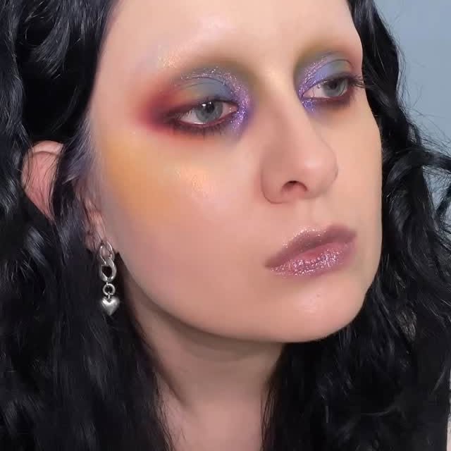 Instagram post by @andreaurh for Sugarpill Cosmetics. Caption reads: For those of you that wants to do a toned down....