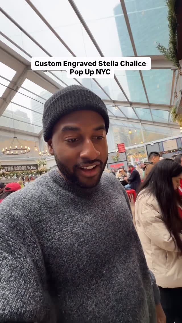 Instagram post by @briancantstopeating for Stella Artois. Caption reads: Had the chance to hit the @Stellaartoisusa pop up....