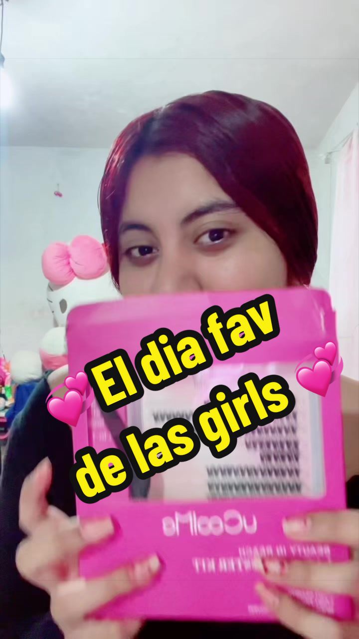 TikTok post by @lizbaddie06 for uCoolMe Lashes. Caption reads: Mi día fav😍❤️#pestañas #girls #pink....