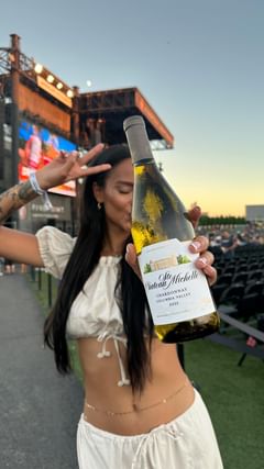 Instagram post by @kyra212green for Chateau Ste. Michelle Winery. Caption reads: #ad The best Mother-daughter date paired with my....