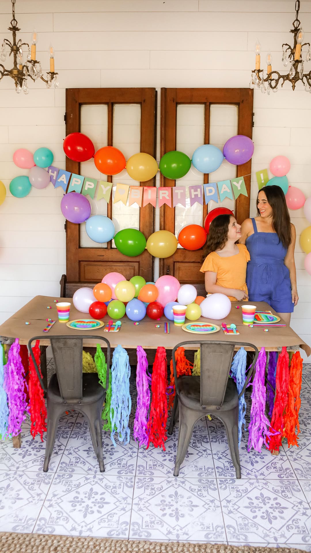 Instagram post by @sugarmaplekitchen for Oriental Trading. Caption reads: My rainbow baby turned 10 this summer and I’m....