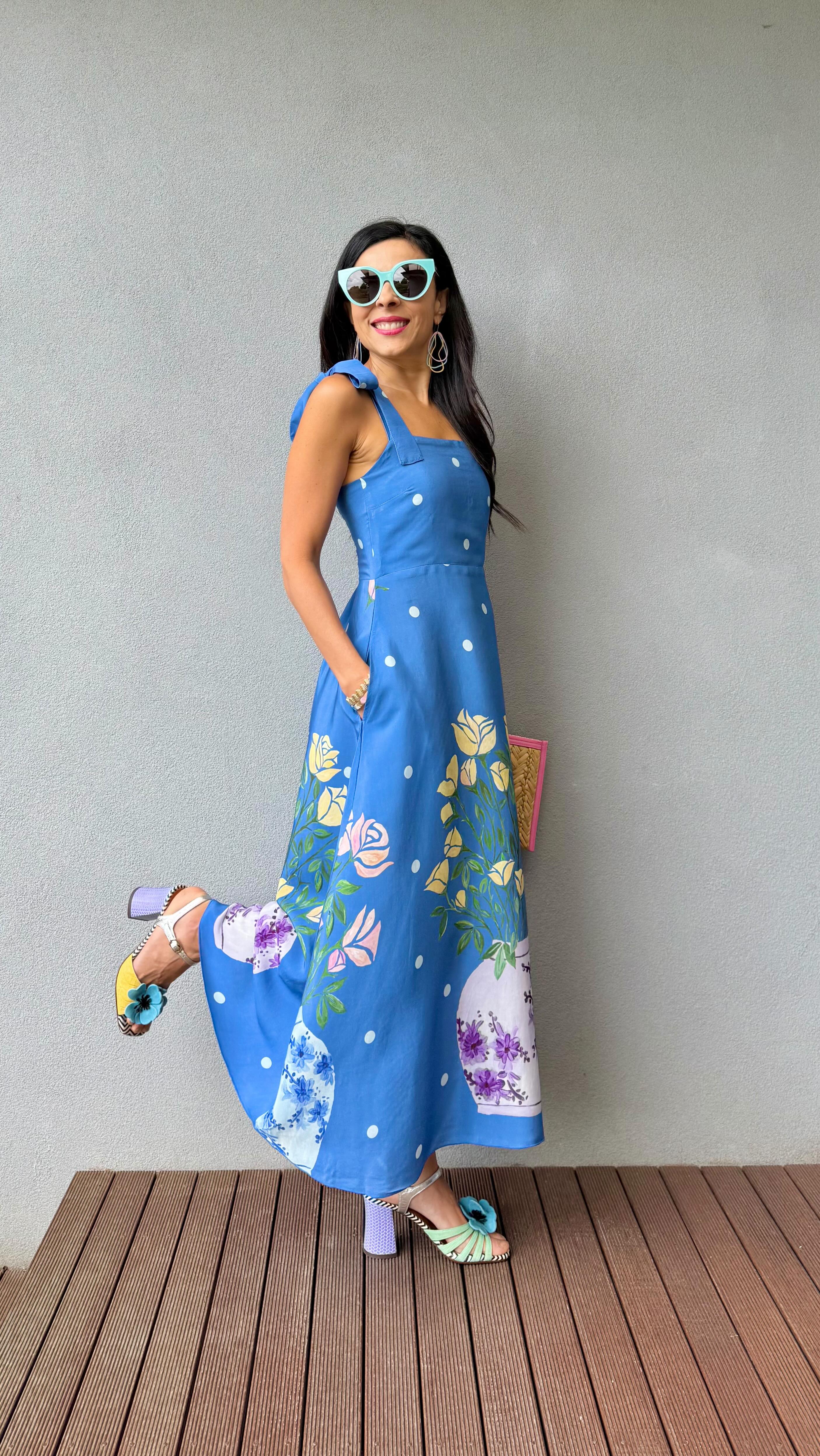 Instagram post by an influencer for Frank & Dollys. Caption reads: When the romance of spring comes to life via....