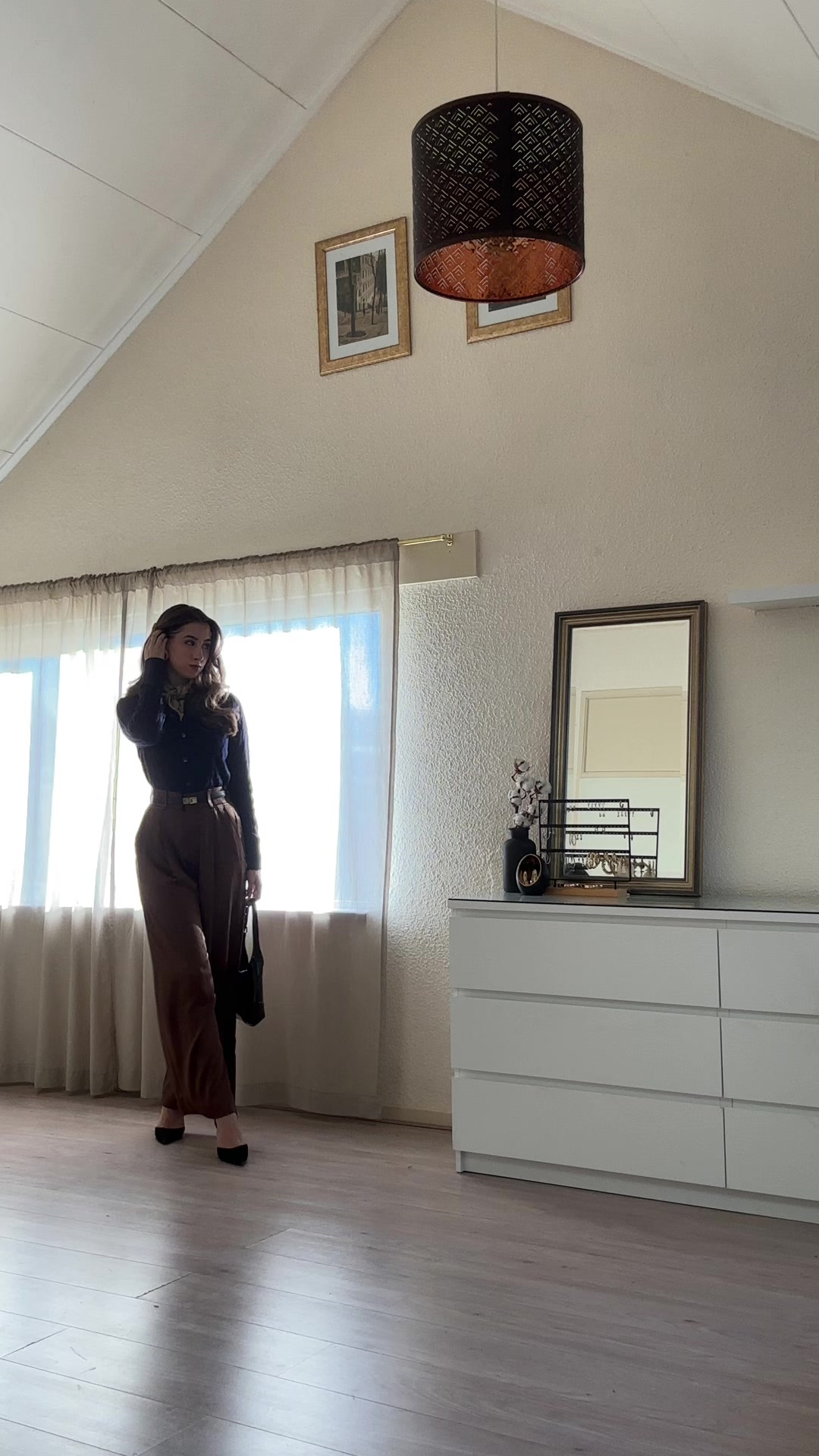 TikTok post by @catharinaelisabethx for LilySilk. Caption reads: Fall outfits like these are truly my favourite!....