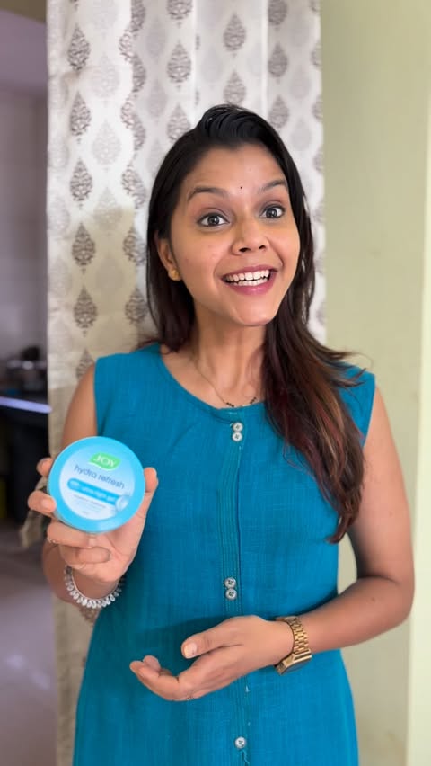 Instagram post by @sneha_dhadawai for Joy Personal Care. Caption reads: Ditch the heavy creams and give your skin a tall....
