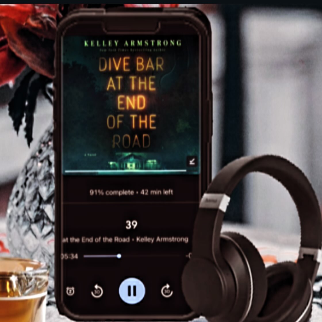 Instagram post by @msmichelledawn for Macmillan Audio. Caption reads: Thank you @macmillan.audio for the free audiobook!....