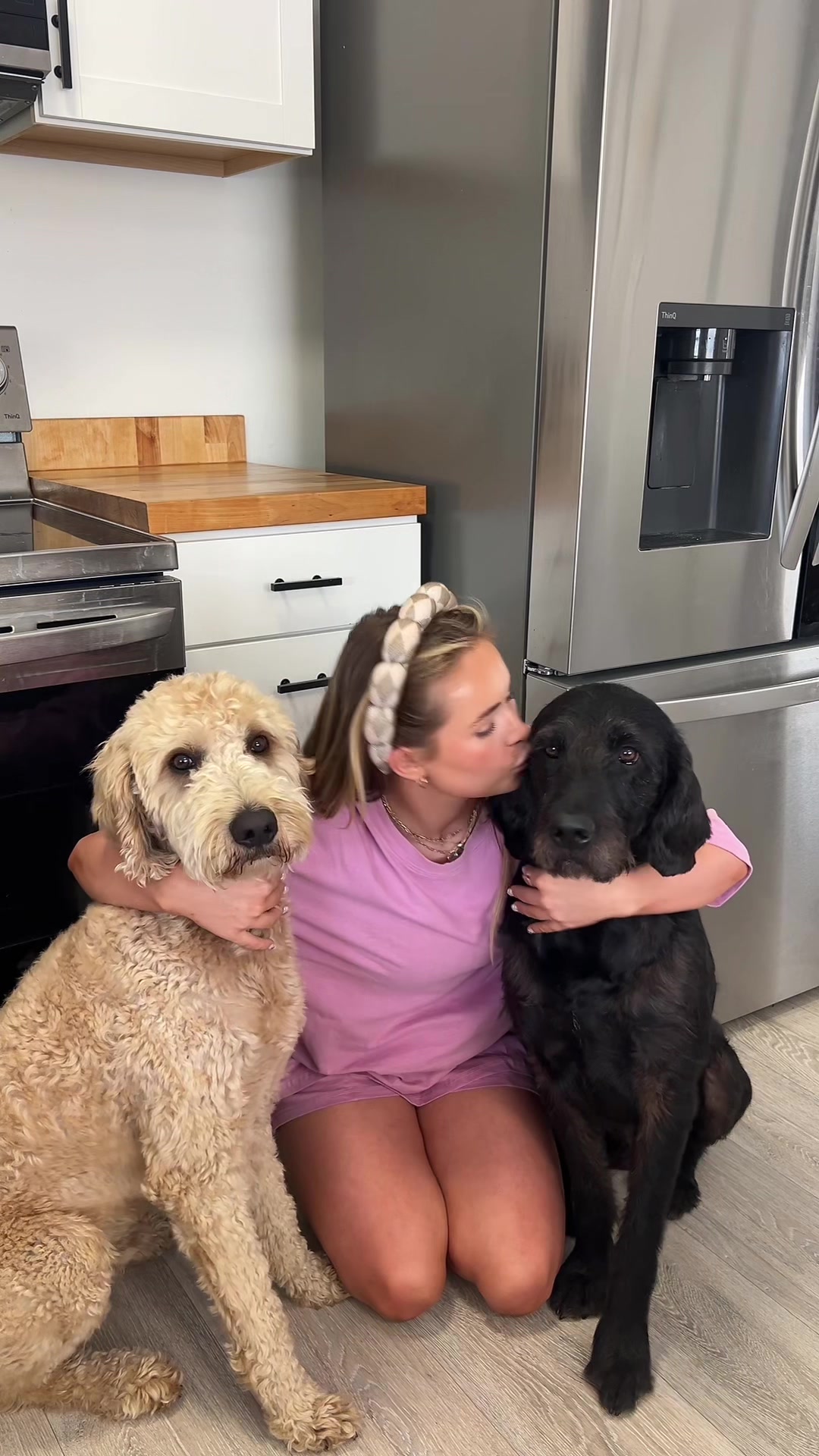 TikTok post by @kylensuttner for PetHonesty. Caption reads: [...] health!!🤍🤍 #dogmom @Pet Honesty....