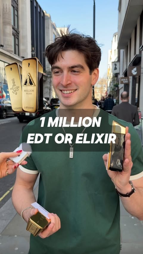 Instagram post by @the.guysguide for rabanne. Caption reads: [...] team are you, 1 million EDT or ELIXIR?....