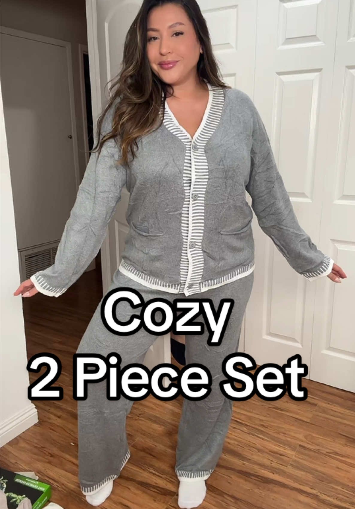 TikTok post by @whatwouldlizzydo for PrettyGarden. Caption reads: Immediate add to cart… the perfect 2 piece set to....