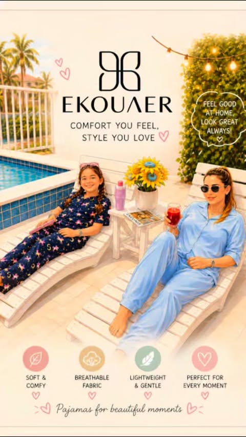 Instagram post by @selcensultanezirmik for Ekouaer. Caption reads: [...] ✨ We love our matching @ekouaerofficial....
