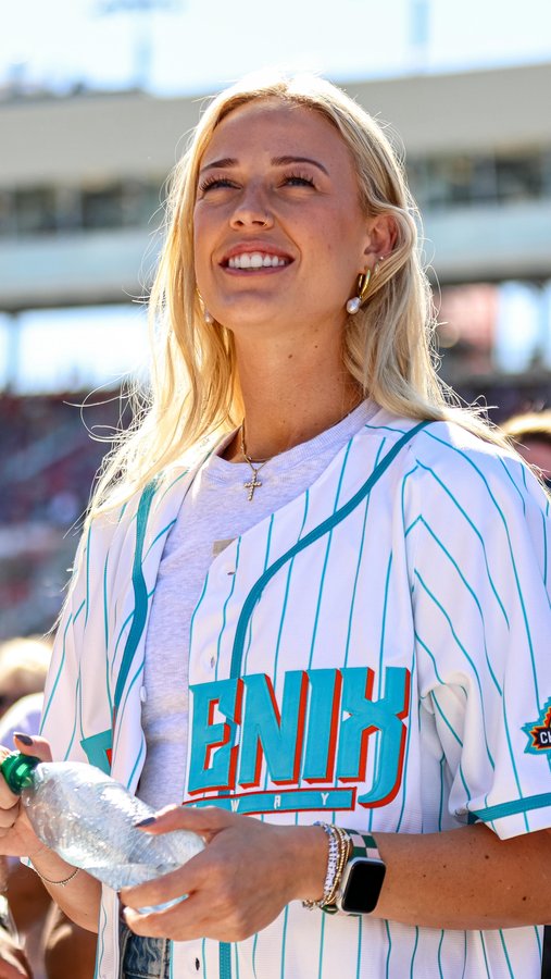 Instagram post by @showme_pod for NASCAR. Caption reads: @sophie_cham’s championship excitement was at a....