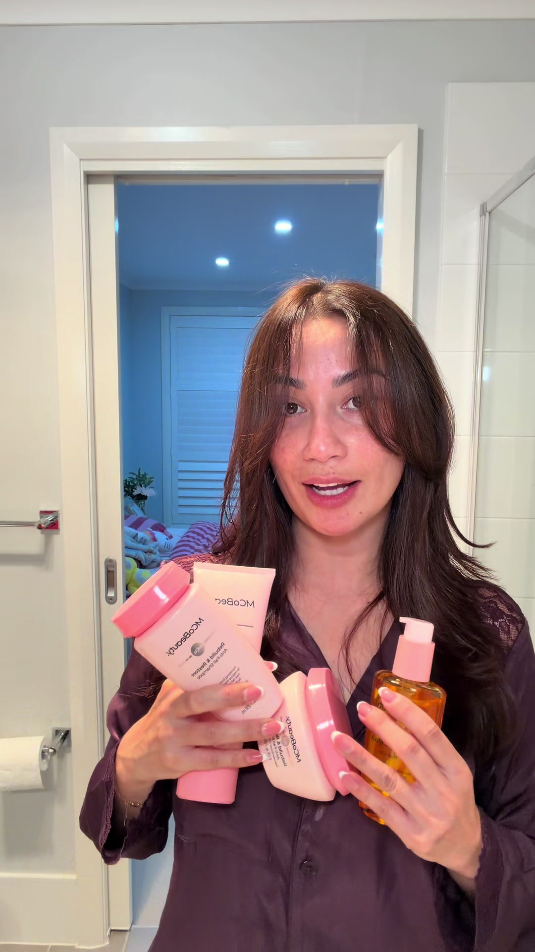 TikTok post by @tashdelrosario for MCoBeauty. Caption reads: @MCoBeauty really said don’t worry [...].