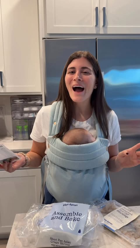 Instagram post by @carlyrsilverman for Blue Apron. Caption reads: [...] probably the worst part of my day and....