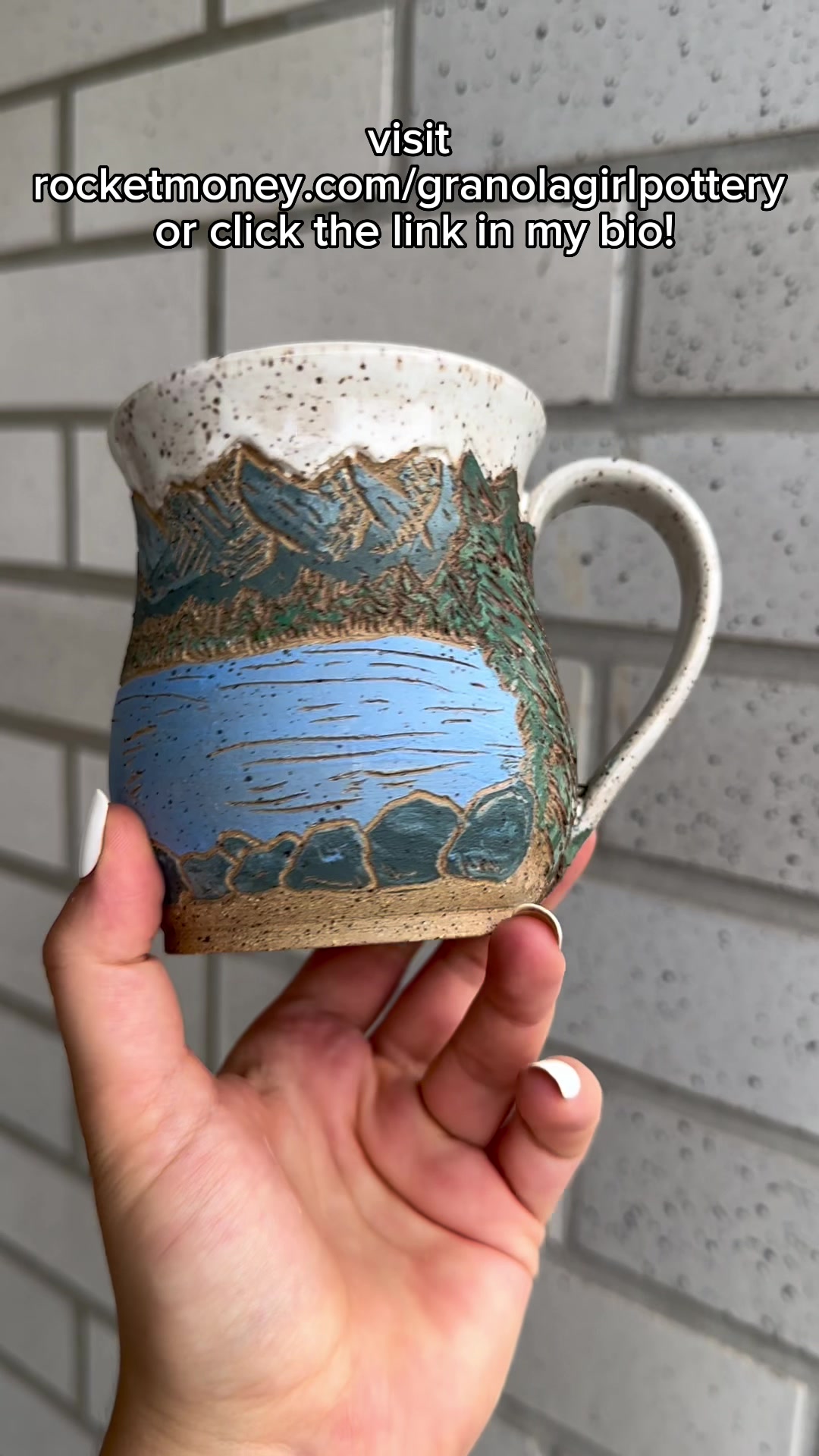 TikTok post by @granolagirlpottery for Rocket Money. Caption reads: Manage your finances today! Visit....