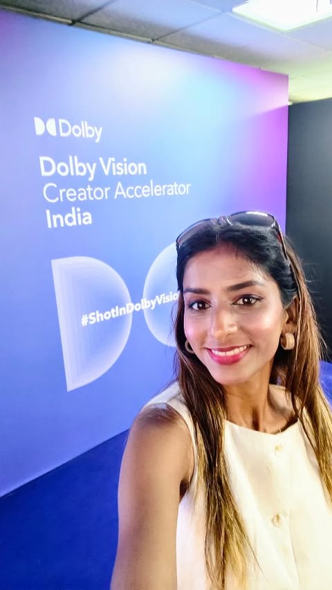 Instagram post by @amrapali_bagaria for Dolby. Caption reads: [...] more beautiful And a lot more alive....
