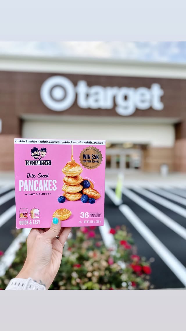 Instagram post by @targetscallingme for Belgian Boys. Caption reads: [...] + EASY Breakfast Assortments from....