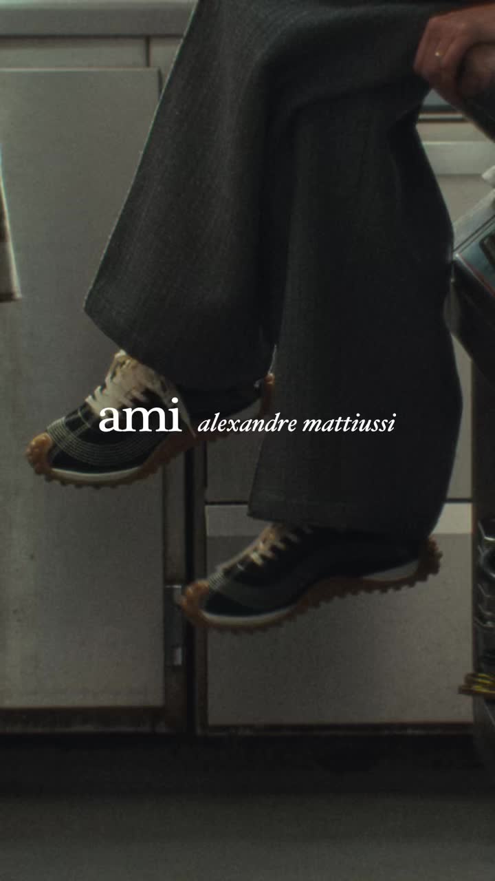 TikTok post by @highsnobiety for AMI Paris. Caption reads: [...] embody their hometown as perfectly as @Ami....