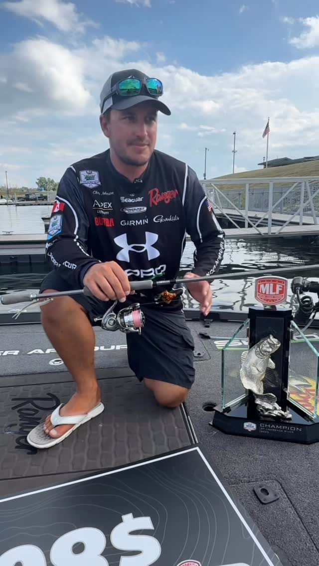 Instagram post by @daiwacanada for Daiwa. Caption reads: Congrats Chris Johnston….. he is the MLF St....