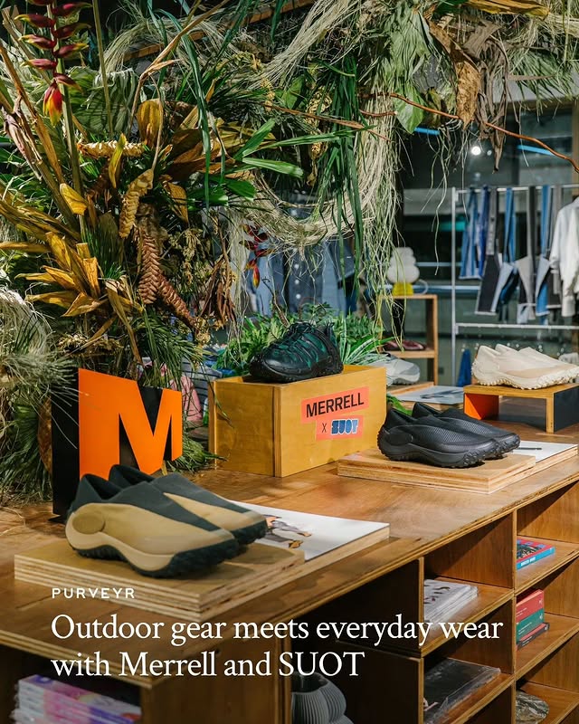 Instagram post by @suot.natin for Merrell. Caption reads: Merrell's (@merrell_ph) outdoor-centered urban....