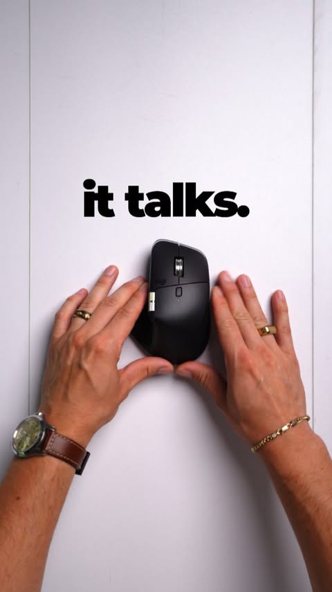 Instagram post by @thespenceryan for Logitech. Caption reads: [...] I finally upgraded my workspace to the....