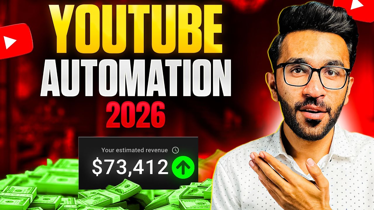 YouTube post by @SaadRashid for vidIQ. Caption reads: YouTube Automation Full Course | Complete GUIDE to....