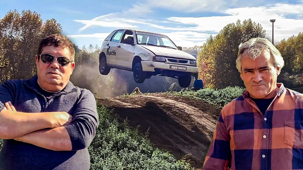 YouTube post by @Kara-Davis for Prozis. Caption reads: Parents Compete on the Most Dangerous Circuit.