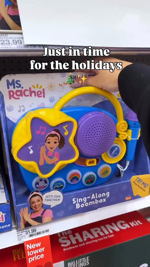 Instagram post by @targettherapy for eKids. Caption reads: Target toy aisle never misses! 🛒🎯 Ms. Rachel for....
