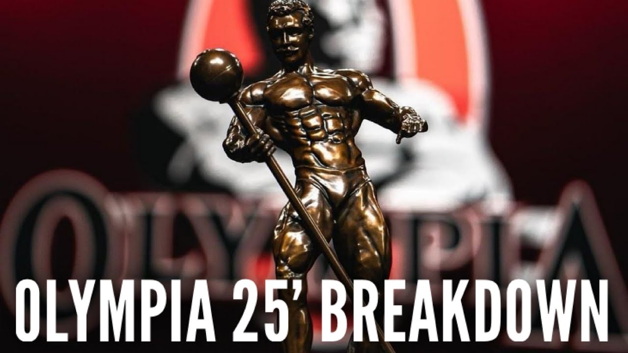 YouTube post by @FouadAbiad for Hosstile. Caption reads: FOUAD ABIAD'S BREAKDOWN OF THE 2025 OLYMPIA | Real....