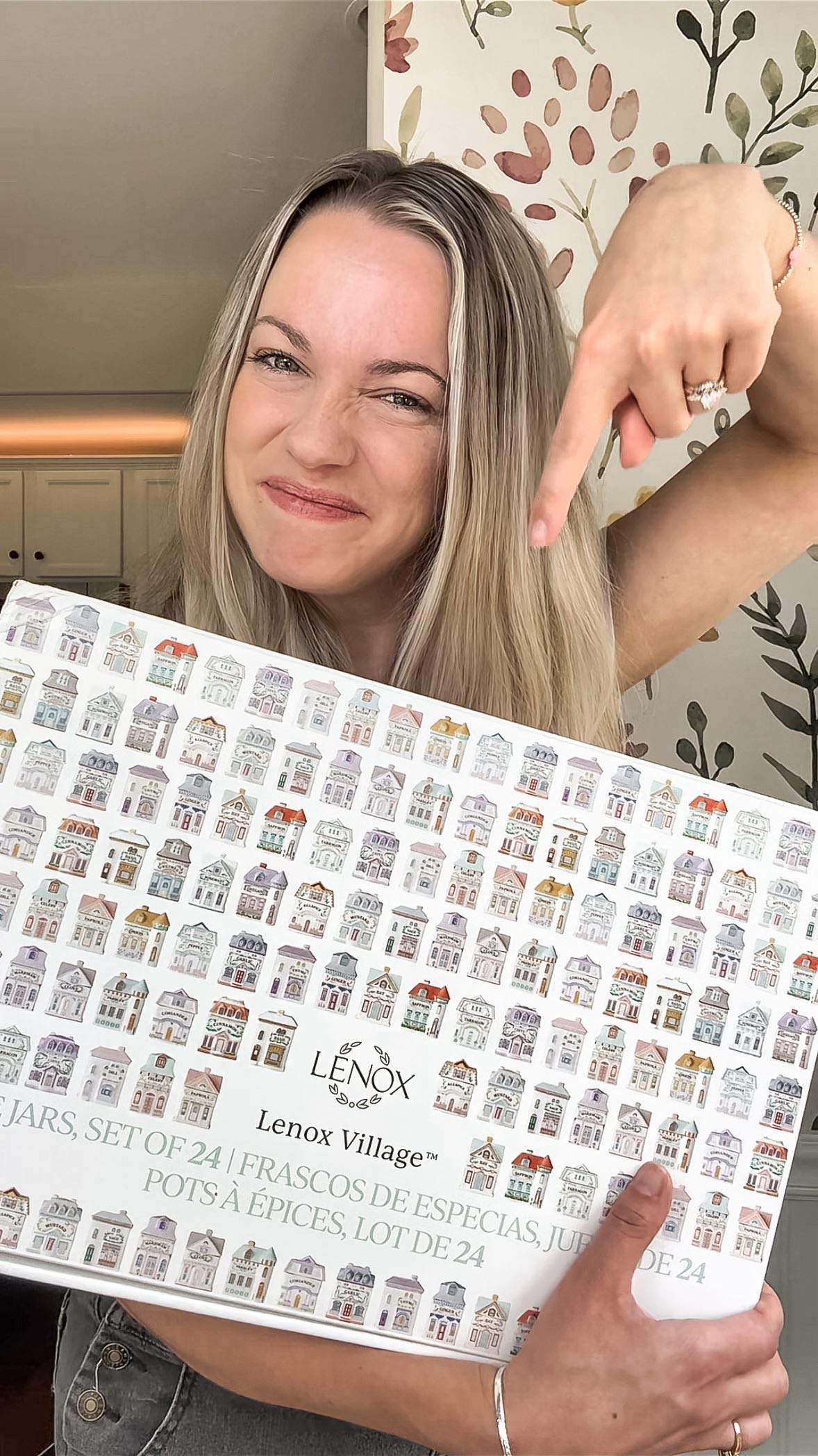 Instagram post by @hannah_weakley_home for Lenox. Caption reads: [ad] What started as “I just need somewhere to....