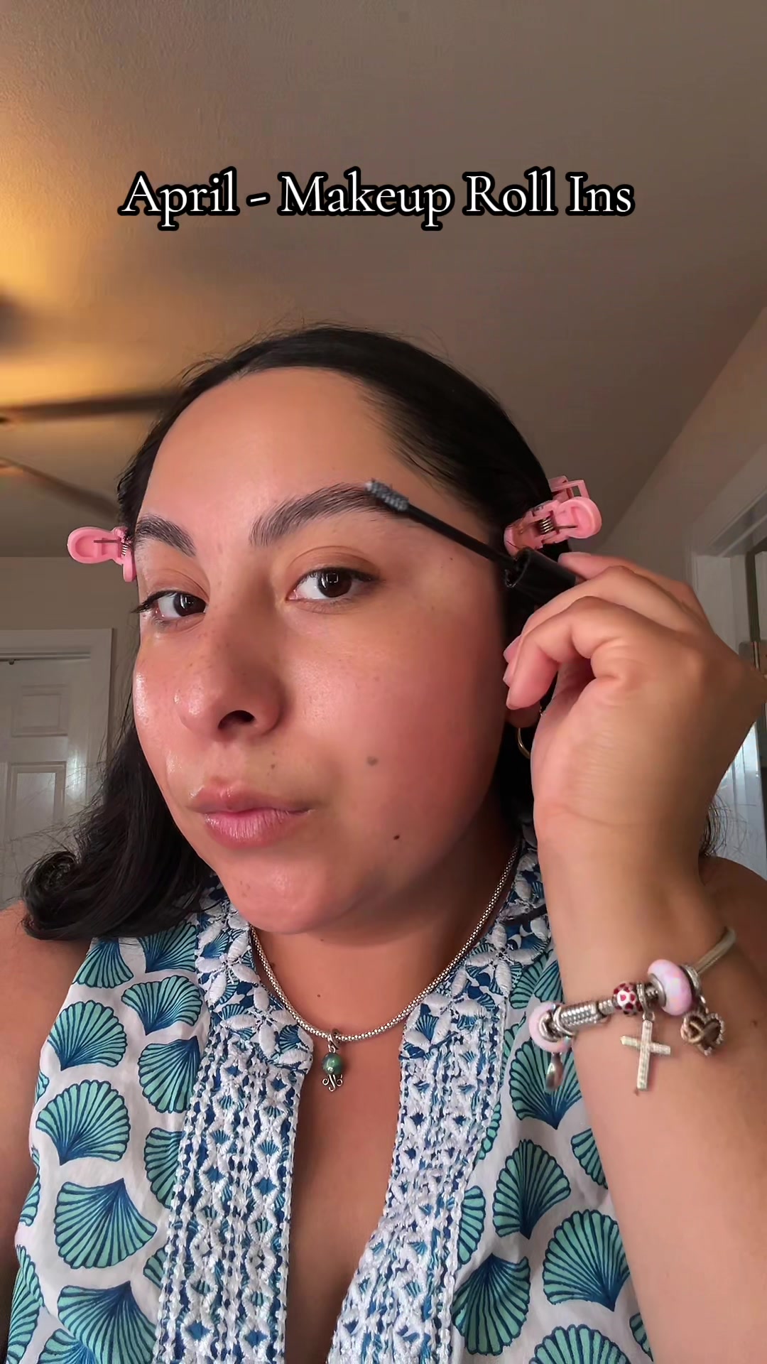 TikTok post by @jussst_briii for Heaven Pink. Caption reads: [...] Beauty @coverfx @PHOFAY Cosmetics @Heaven....