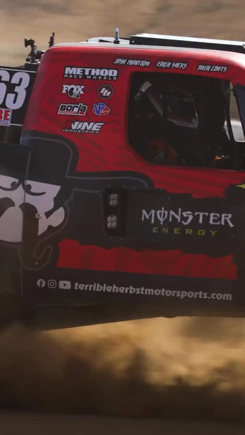 Instagram post by @terribleherbstmotorsports for BFGoodrich Tires. Caption reads: [...] @monsterenergy @terribleherbst....