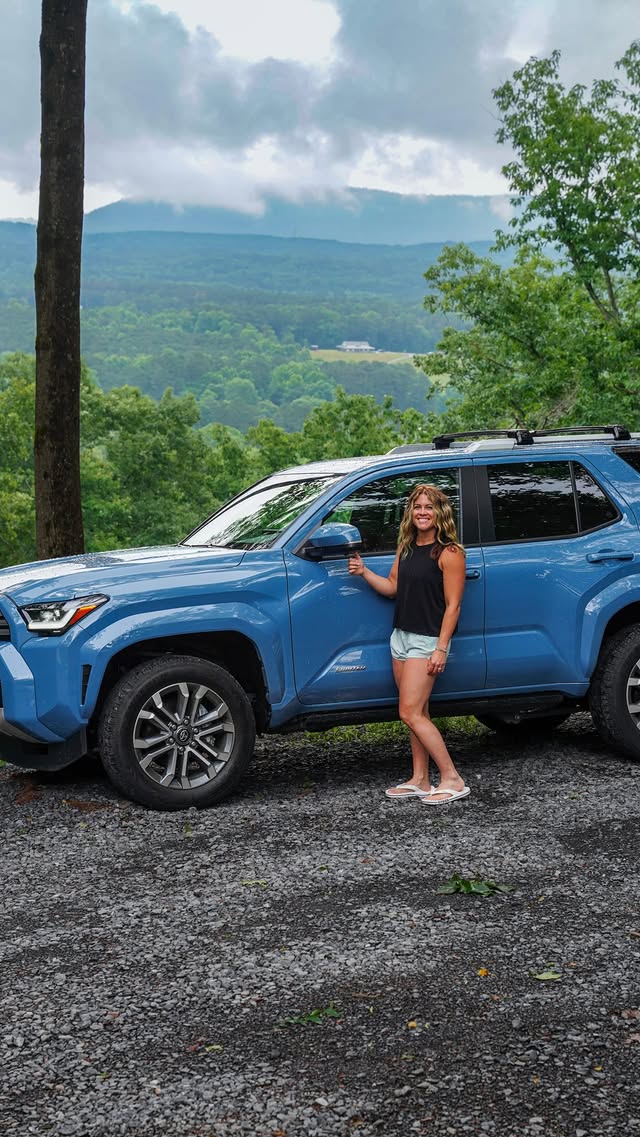 Instagram post by @_georgia_hikes_ for Toyota USA. Caption reads: [...] Argument: unresolved. Thanks @toyotausa and....