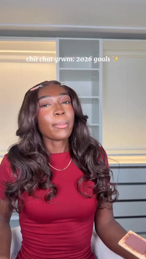 Instagram post by @ginab.xo for Kosas. Caption reads: I usually never talk about my goals publicly but....