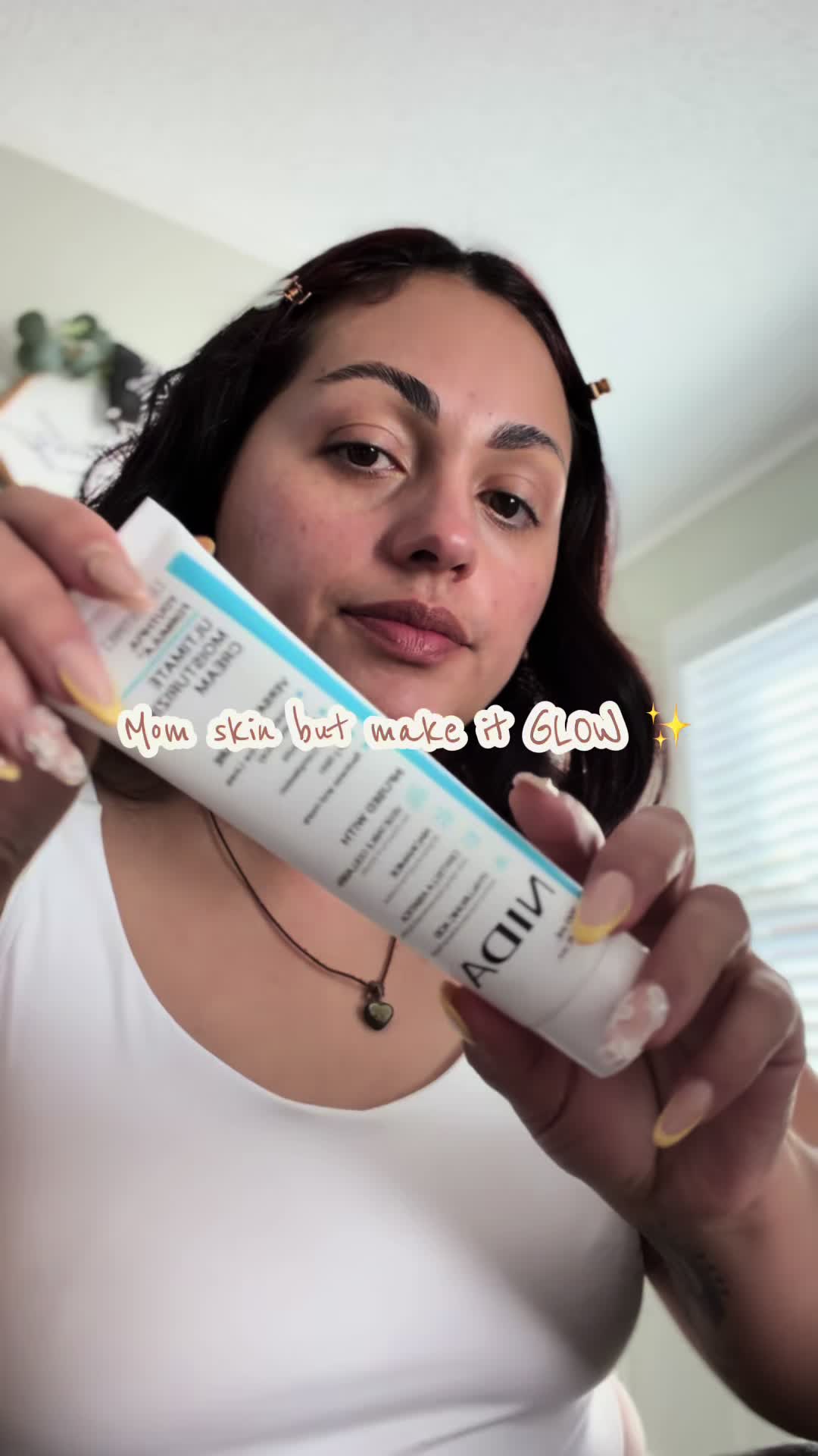 TikTok post by @nissi_acosta for NIDA Official. Caption reads: This is my kind of skincare therapy. Click the....