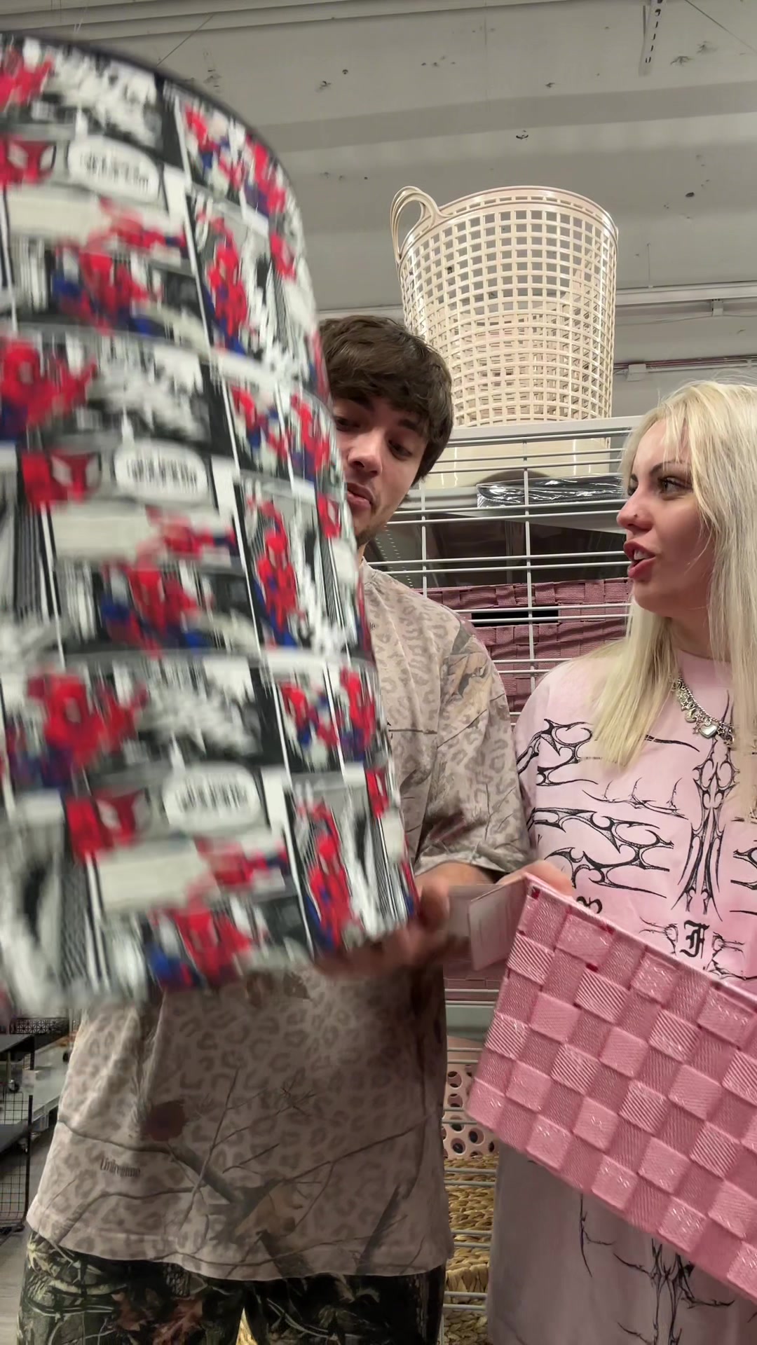 TikTok post by @aubrayandbailey for Burlington. Caption reads: Our best finds again😳 @Burlington #homedecor....