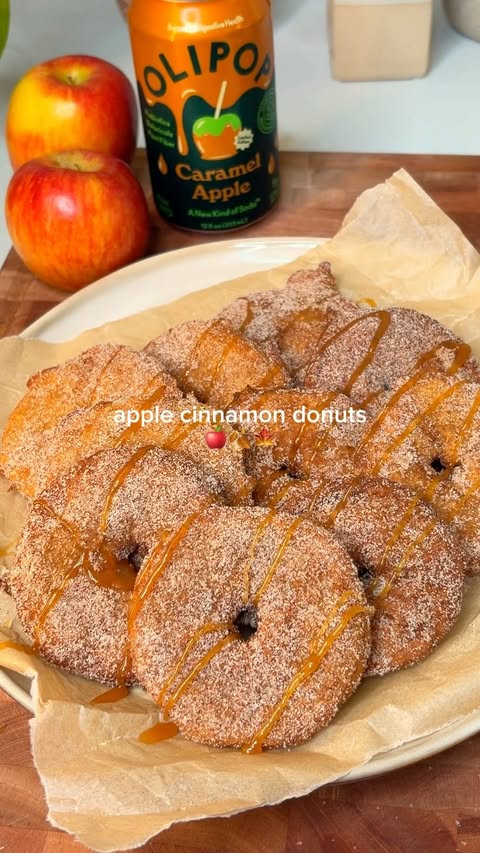 Instagram post by @gabrielamkv for OLIPOP. Caption reads: [...] paired this with the caramel apple....