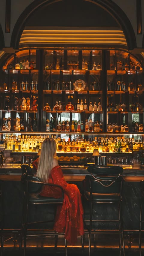 Instagram post by @postcardsfrom.tina for Four Seasons. Caption reads: #FSBangkok is where you’ll find your calm amongst....