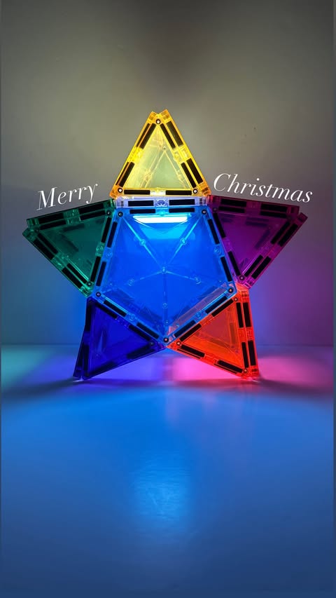 Instagram post by @allaboutearlyyears for Connetix Tiles. Caption reads: ✨🎄 Merry Christmas! 🎄✨ AD | @connetix_tiles....