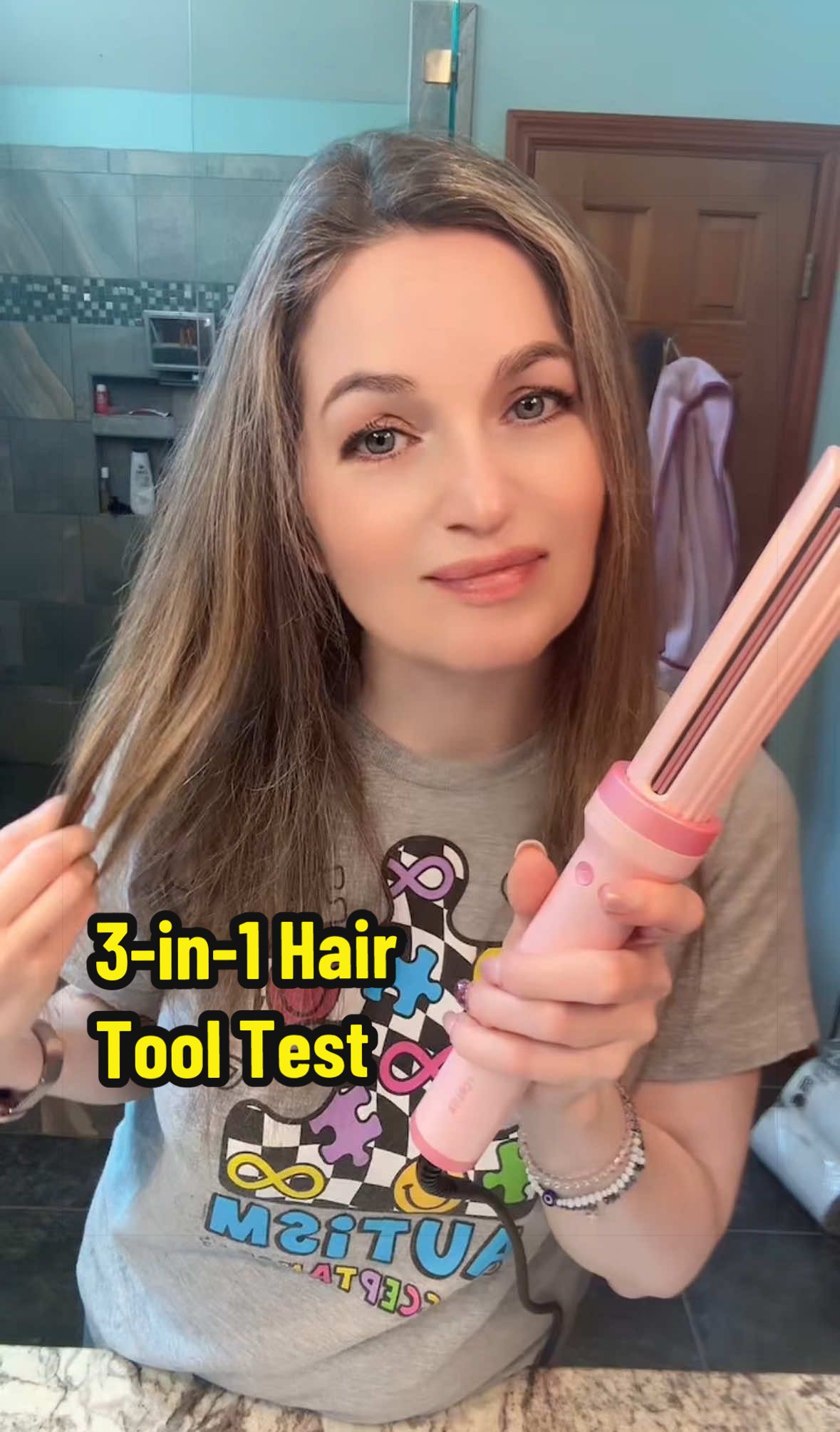TikTok post by @headtotoes40 for Forlifa. Caption reads: Trying the straightening feature on the FORLIFA....
